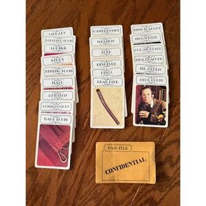 Vintage 1972 Clue Board Game Complete Set of Cards Replacement Pieces Parts